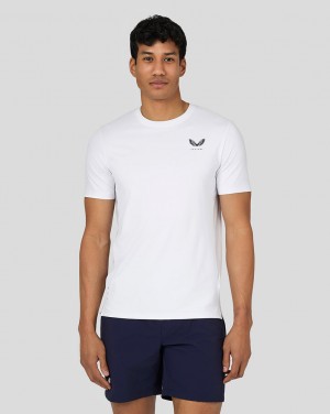 Castore Active Short Sleeve Performance T-Shirt Blancos | XIAD-95603