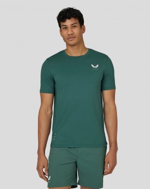 Castore Active Short Sleeve T-Shirt Verdes | AIHS-07132