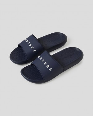 Castore Active Sliders Azul Marino | NQRX-74108