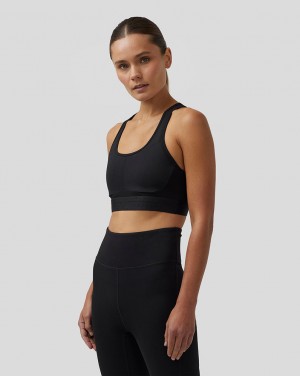 Castore Active Supportive Medium Impact Bra Negros | RGZD-86371
