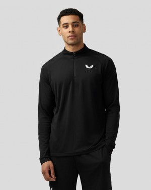 Castore Adapt Quarter Zip Top Negros | KDNH-79612