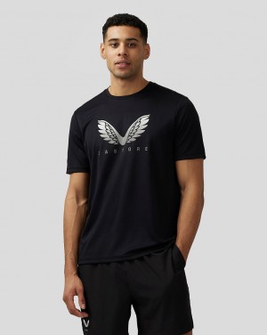 Castore Adapt Short Sleeve Graphic T Shirt Negros | DGNJ-04315