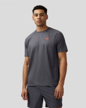 Castore Adapt Short Sleeve Printed T Shirt Azules | KSEL-87435