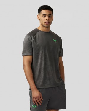 Castore Adapt Short Sleeve Printed T Shirt Gunmetal | NJBM-61723