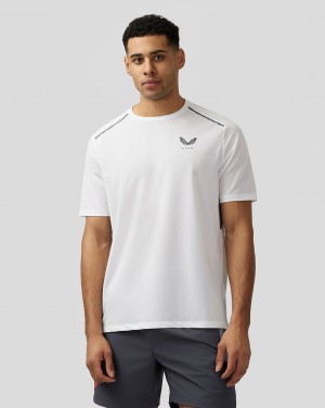 Castore Apex Aeromesh T-Shirt Blancos | YCPU-73501