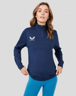 Castore Core 1/4 Zip Azul Marino | DMLY-45127