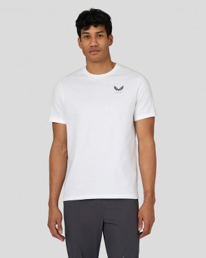 Castore Flex Short Sleeve T-Shirt Blancos | TKBA-18926