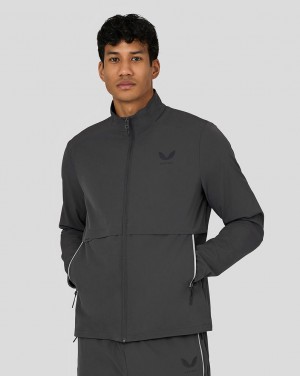 Castore Flex Woven Jacket Gunmetal | XZRT-25708