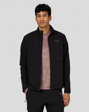 Castore Flex Woven Jacket Negros | XZVR-16397