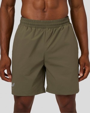 Castore Flow Breathable Woven Shorts Verde Oliva | MAIJ-35120