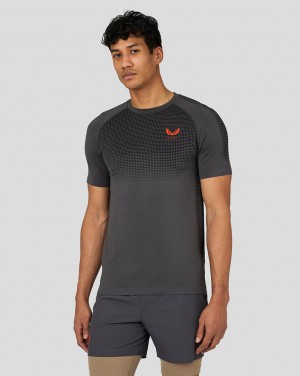 Castore Flow Seamless Training T-Shirt Gunmetal | TMLD-31620