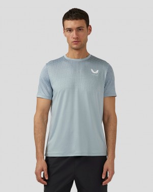 Castore Flow Short Sleeve Knit T-Shirt Azules | LJFM-37561