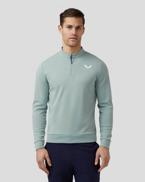 Castore Golf Club Classic Quarter Zip Top Azules | VDKY-71380