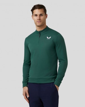 Castore Golf Club Classic Quarter Zip Top Verdes | XPRZ-81325