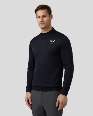 Castore Golf Club Classic Quarter Zip Top Azul Marino | TFAE-38971