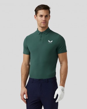 Castore Golf Essential Polo Verdes | HQOK-27304