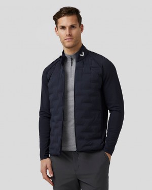 Castore Golf Hybrid Jacket Azul Marino | MBIP-98017