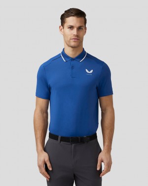 Castore Golf Tech Polo Azul Rey Azules | CZNX-79802