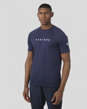 Castore Peacoat Short Sleeve Raglan T-Shirt | TAXD-26509