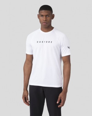 Castore Short Sleeve Raglan T-Shirt Blancos | CGAY-19534