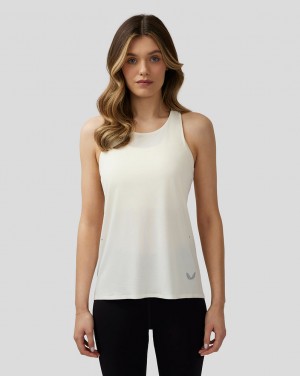 Castore Zone Breathable Performance Tank Beige | WDON-29814