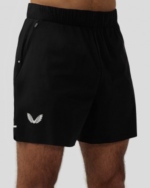 Castore Zone Lightweight Ventilated (6”) Training Shorts Negros | ZXHM-92041